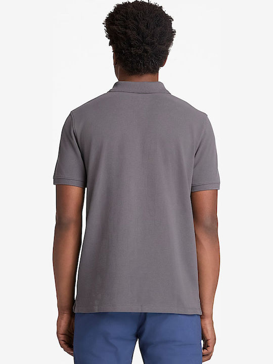 Millers River Pique Polo Short Sleeve Black Shirt