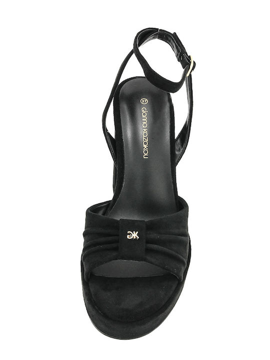 Suede Πέδιλα Μαύρα