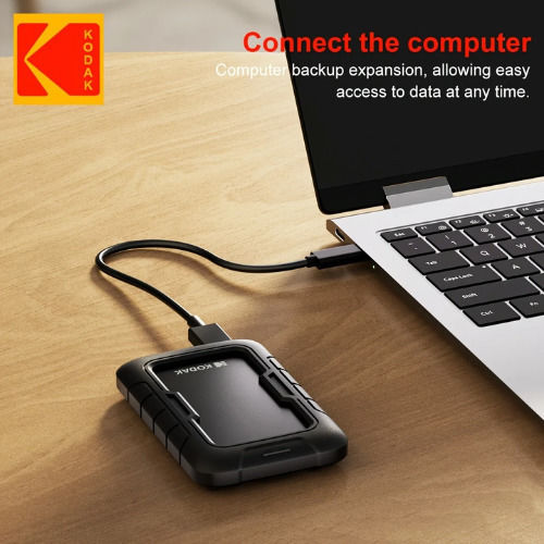 Kodak P110 USB 2.0 Hard Disk Extern 500GB 2.5" Negru