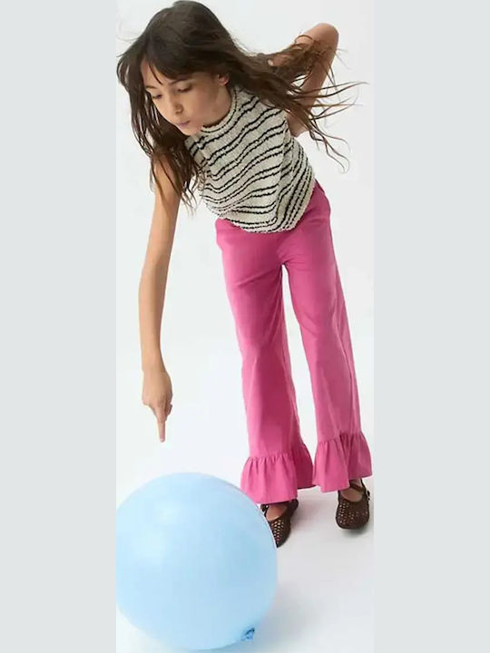 Kids Trousers Fabric Pink