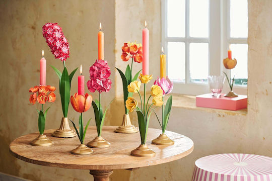Pip Studio Decor Metalic Floare Fucsia 48cm