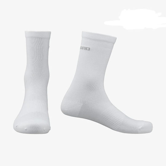 Performance Shimano Unisex Cycling Socks White M-L 41-44