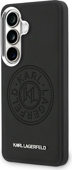 Karl Lagerfeld Perforierte Kl Back Cover Kunststoff / Synthetisches Leder / Silikon Schwarz (Galaxy S26)