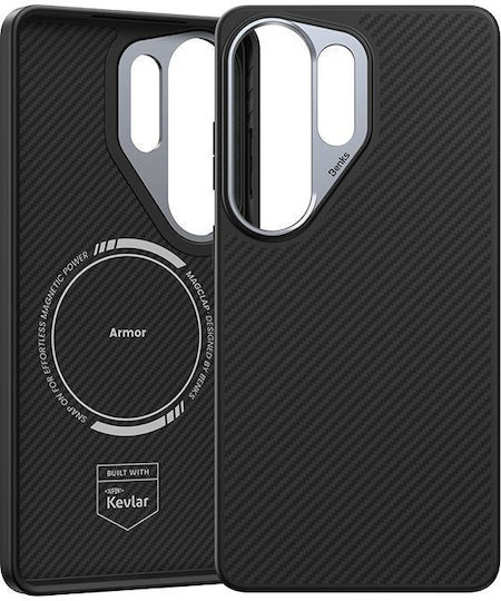 Benks Back Cover Aramid Fiber / Σιλικόνης Μαύρο (Galaxy S26 Ultra)