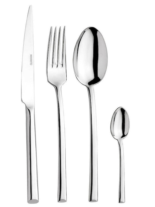 Inoxriv Set Linguri Desert / Înghețată Inox Argintii 15cm 6 Bucăți
