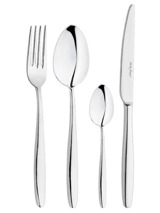 Inoxriv Set Inox Löffel Silber 20.2cm 6 Stück