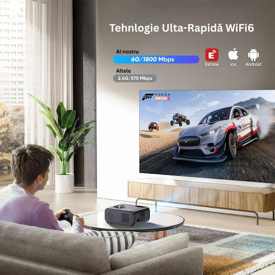 Mini Projector LCD Full HD με Wi-Fi και Ενσωματωμένα Ηχεία ED563