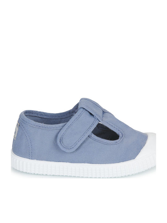 Kids Pumps & Ballerinas With Hoop & Loop Closure Blue