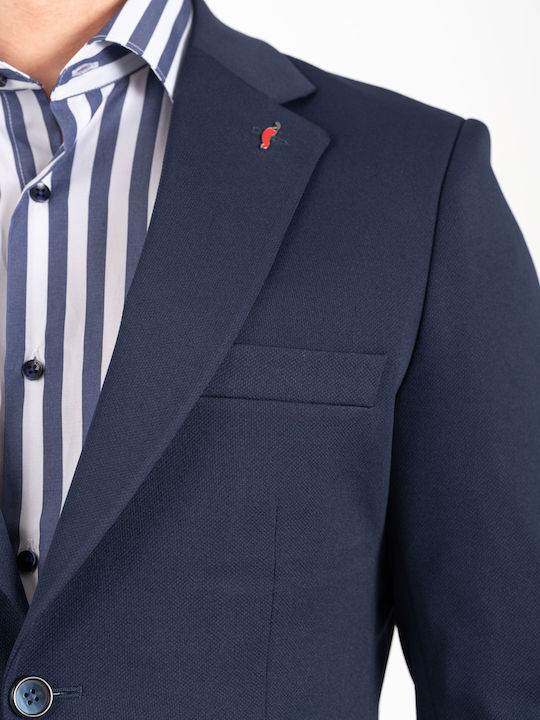 Ανδρικό Σακάκι με Στενή Εφαρμογή Navy Blue
