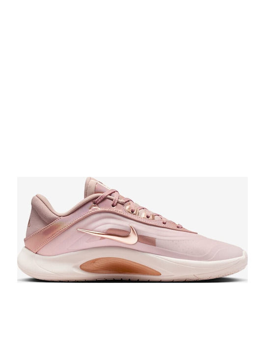 A'One "Stone Mauve" Low Basketball Shoes Stone Mauve / Silt Red / Metallic Red Bronze