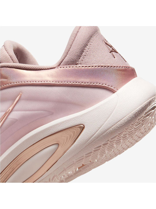 A'One "Stone Mauve" Low Basketball Shoes Stone Mauve / Silt Red / Metallic Red Bronze