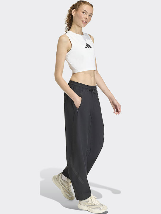 Damen Sport Crop Top Ärmellos Weiß
