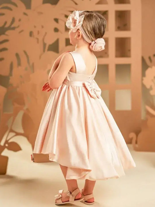 Baby Bloom Πορτοκαλί Φόρεμα Βάπτισης από Τούλι