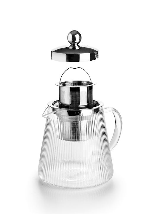 Ibili Glas-Teekanne mit Filter Transparent 1200ml
