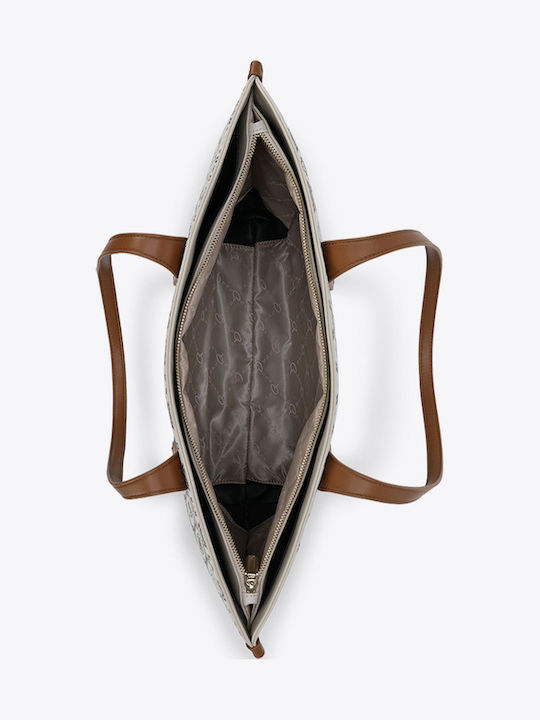 Дамска Чанта За Рамо Бежова