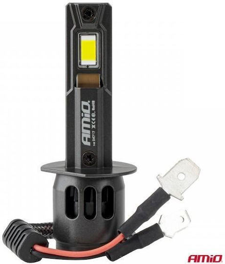 AMiO Car and Motorcycle Lamps H1 Canbus LED 6000K Cold White 12-24V 68W 2pcs