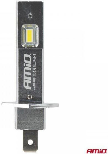 AMiO Λάμπες Αυτοκινήτου & Μοτοσυκλέτας H1 Canbus LED 6000K Ψυχρό Λευκό 12V 20W 2τμχ