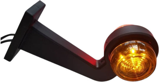 Side Led Light Was Horn Type Red-Orange Left 12-24V
