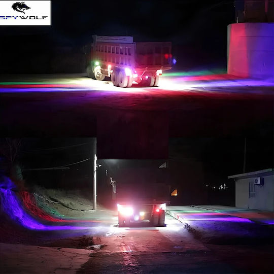 Spywolf First-Class Led Strobe Volume Light Red-Blue 12led 12/24v 6000lm 10 Pieces Tc-335