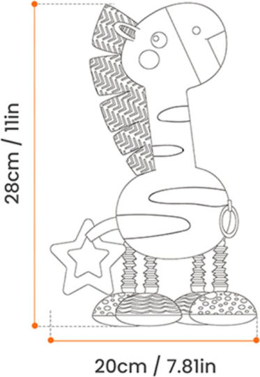 Tumama Kids Hanging Stroller Toy with Music for 3+ Months
