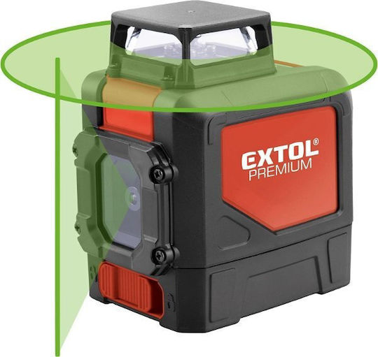 Extol Premium Nivelator Laser Liniar Autonivelant cu Fascicul Verde cu Distanță de Lucru 30m