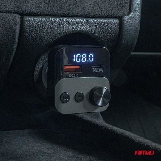 AMiO FM-Transmitter Auto με Typ-C