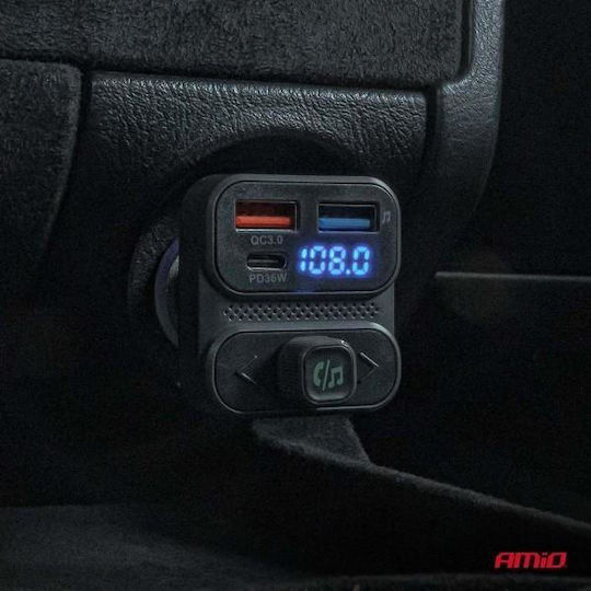 AMiO FM Transmitter Αυτοκινήτου με Type-C
