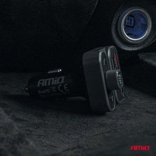 AMiO FM Transmitter Αυτοκινήτου με Type-C