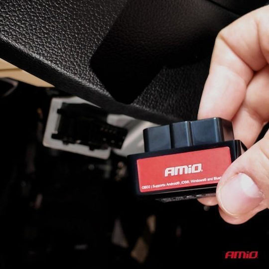 Amio Автомобилна Диагностика Obd 2 Тип Elm327 Bluetooth Mini Работно Напрежение 12v Безжична Връзка Леки Автомобили 1 Бр 04732/am Amio 04732/am