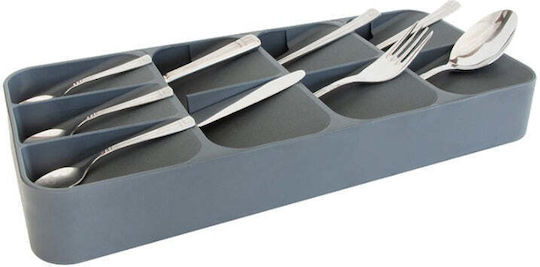 Raki Besteckeinsatz für Schublade 39x16.5x5.2cm Grau