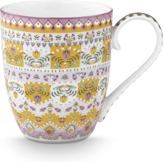 PiP Studio Lily & Lotus Κούπα από Πορσελάνη Πολύχρωμη 450ml