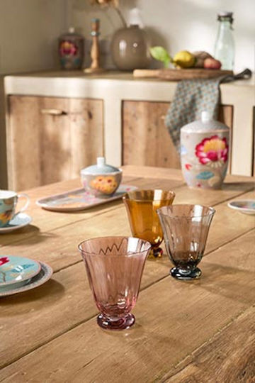 PiP Studio Water Glass in Pink Color 280ml