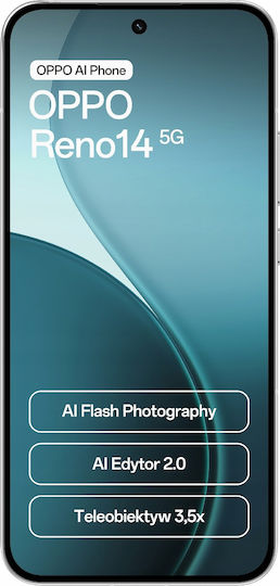 Oppo Reno14 5G Dual SIM (12/512GB) Опалово Бяло