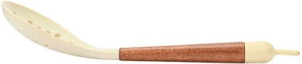 Estia Allure Kitchen Colander Spoon Made of Brown Silicone 34.5cm