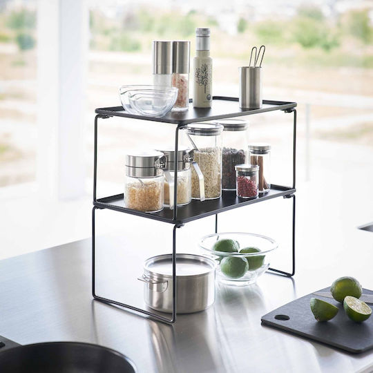 Yamazaki Tabletop Inox Rack 40.9x24x19cm Black