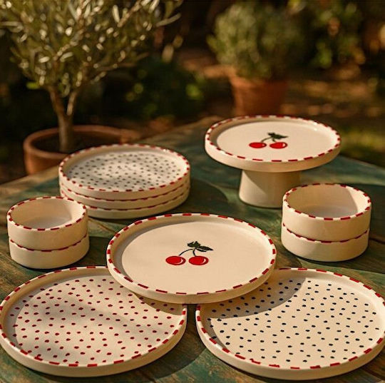 Aithrio Alb Ceramică Set de Vase 11buc