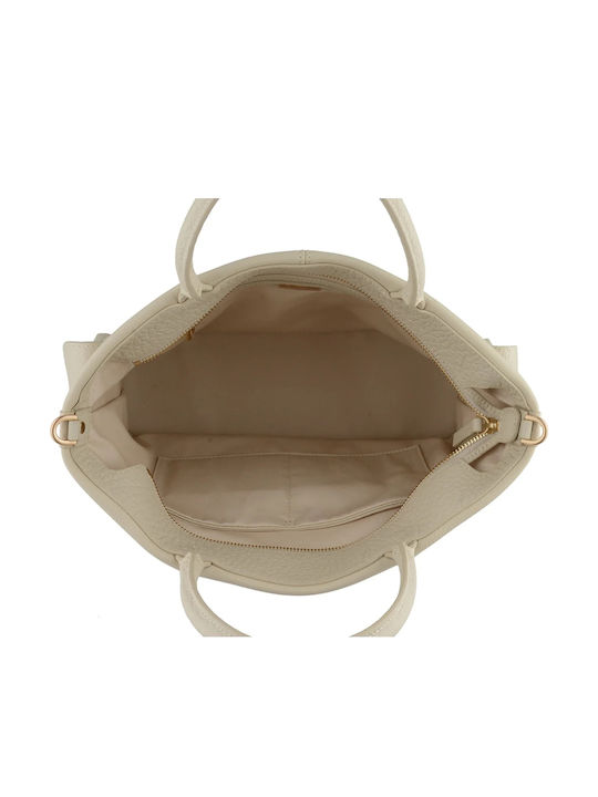 Damentasche Aus Leder Handtasche Schulter Crossbody In Beige