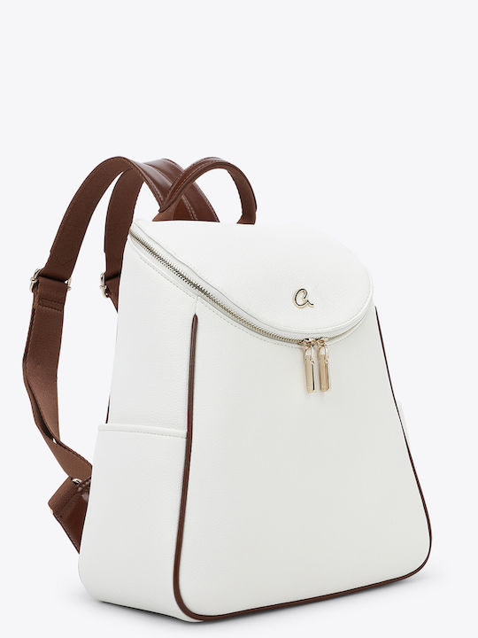 Women's White Backpack
