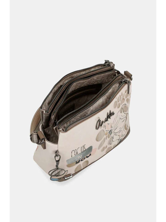 Stoff Damen Schulter Tasche Mehrfarbig