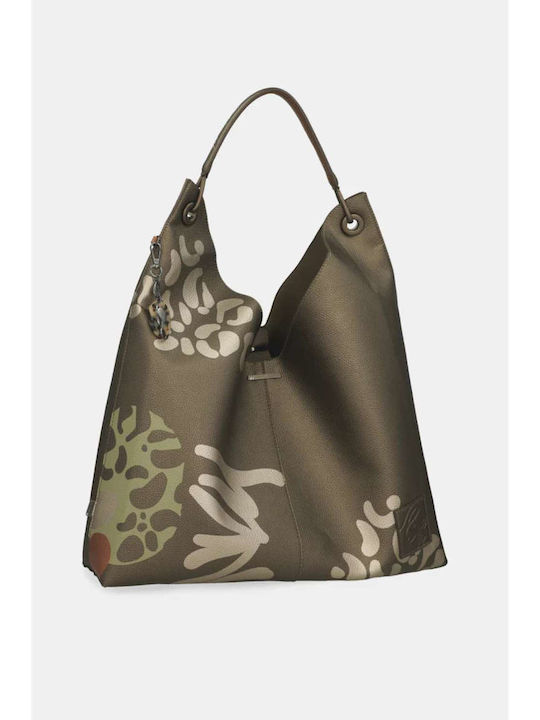 Fabric Women's Tote Handbag Multicolour