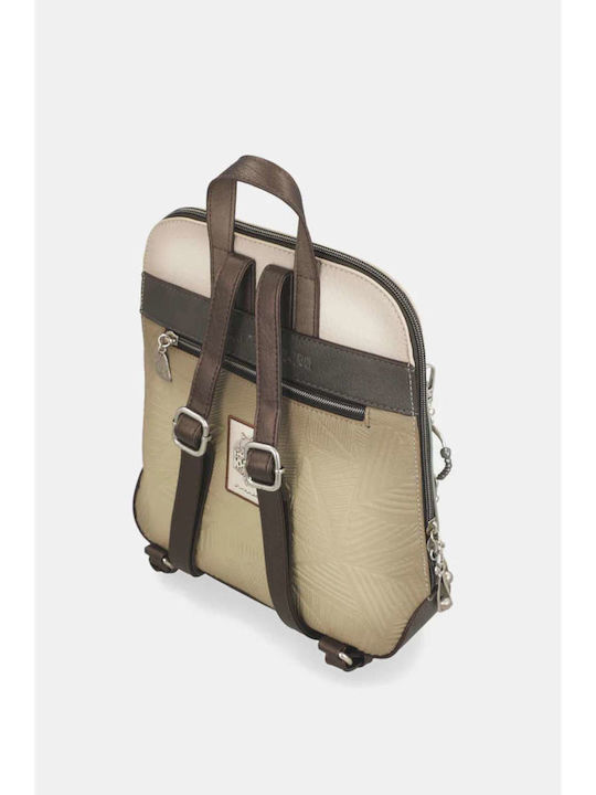 Gestrickte Damen Rucksack Mehrfarbige Handtasche