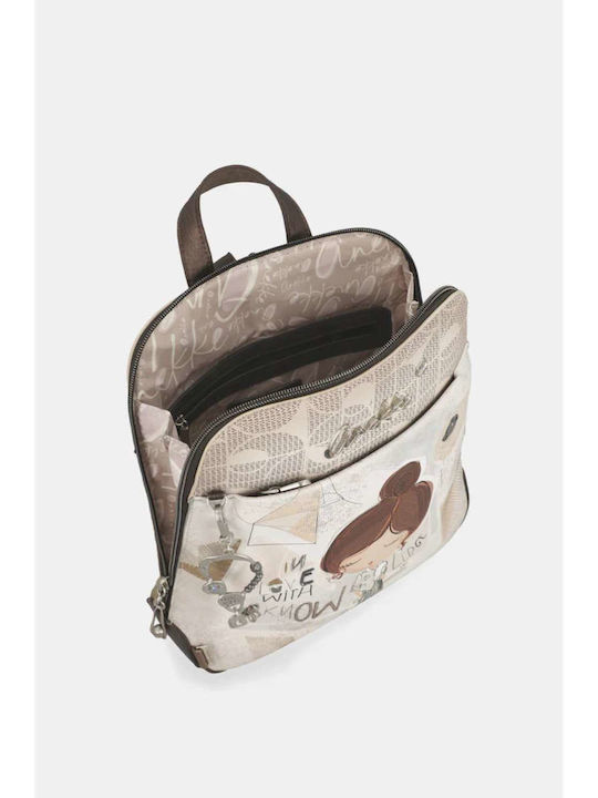 Gestrickte Damen Rucksack Mehrfarbige Handtasche