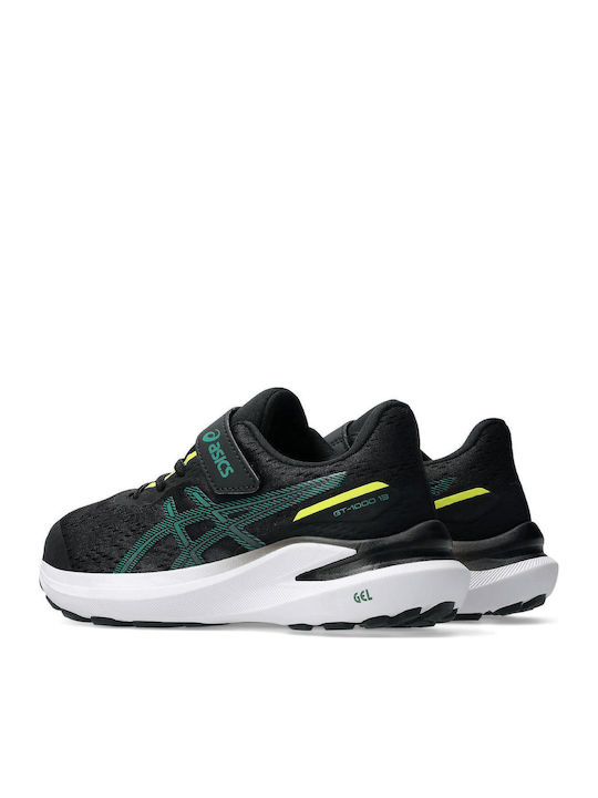 Gt-1000 13 Kids Sports Shoes Running with Hoop & Loop Closure Black