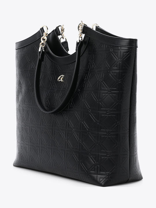 Design Damen Schultertasche Schwarze