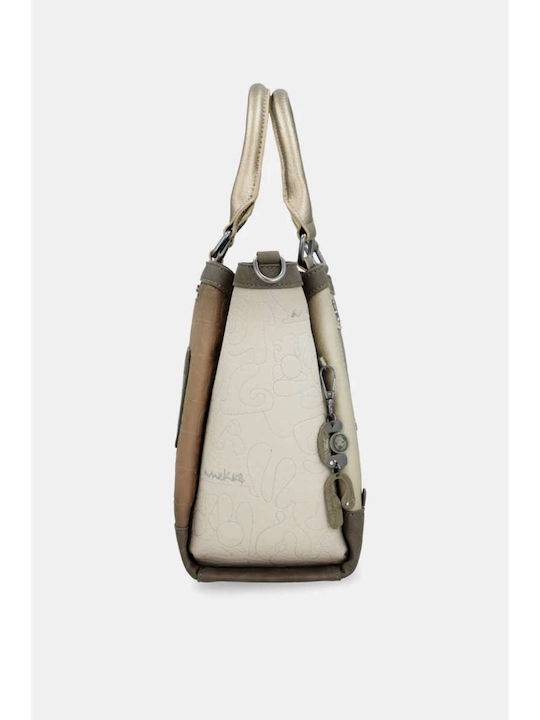 Damen Schulter Mehrfarbige Tasche