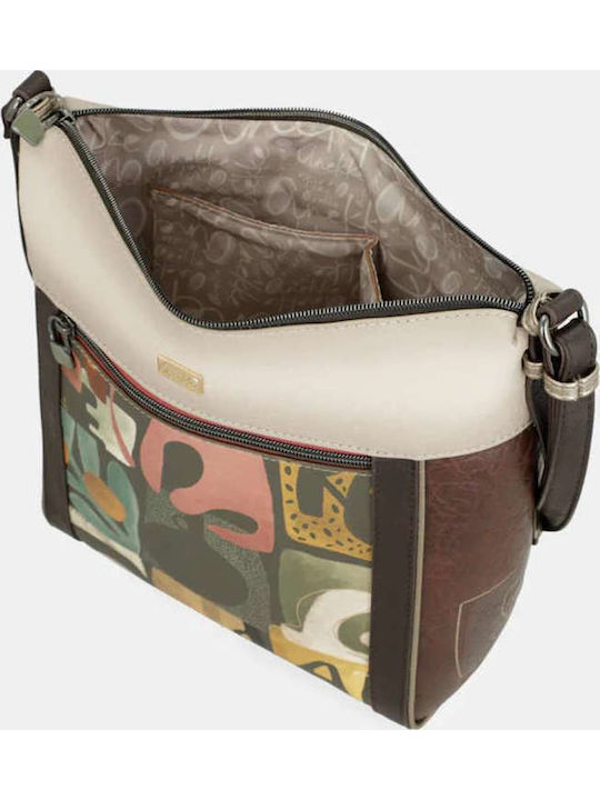 Damen Schultertasche Mehrfarbig