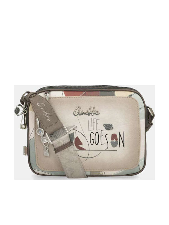 Stoff Damen Schulter Tasche Mehrfarbig