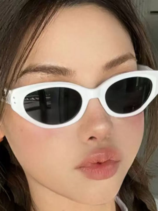 King Unisex Sunglasses with White Frame and Black Polarized Lens SUNKI345-SN041