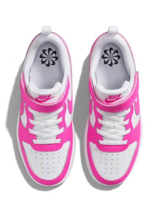 Court Borough Kinder Sneakers mit Klettverschluss Fuchsie