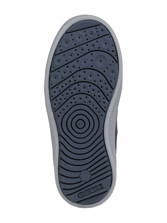 Arzach Boy Παιδικά Sneakers High Ανατομικά με Σκρατς Navy Μπλε